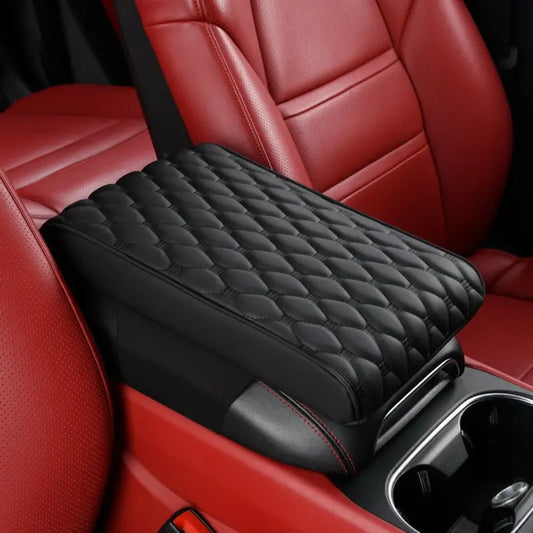 Leather Waterproof Armrest Seat Box Cover Pad Protector