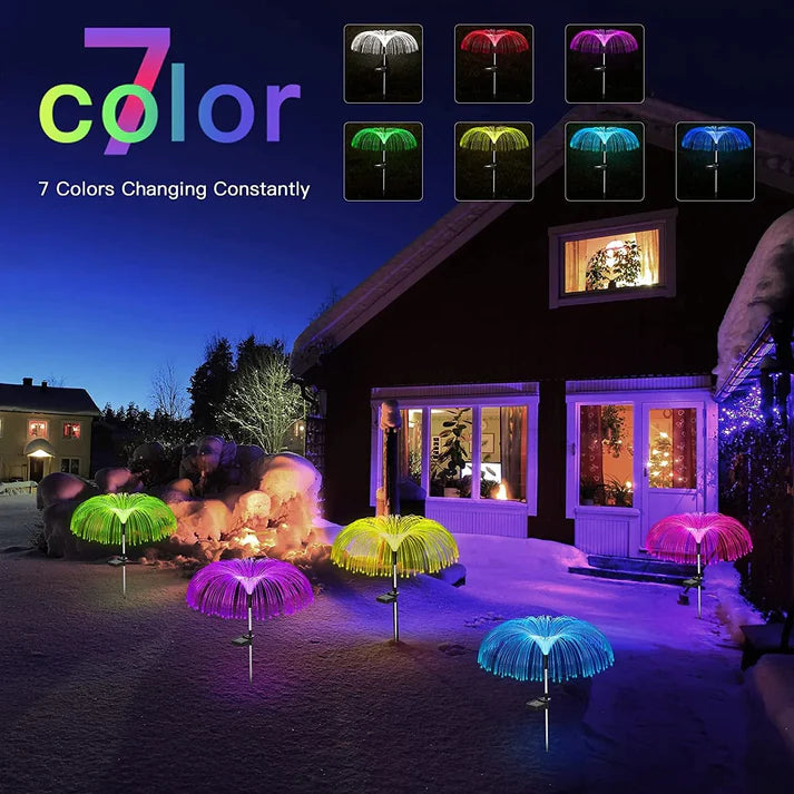 7-Color Changing Waterproof LED Outdoor Flower Lights