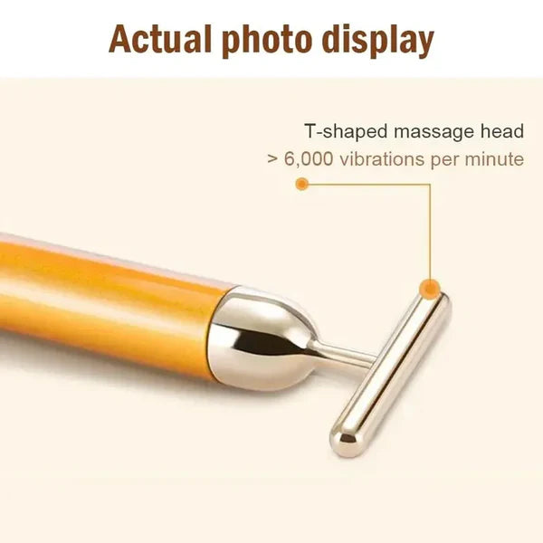 24K Gold Electric Facial Massage Roller