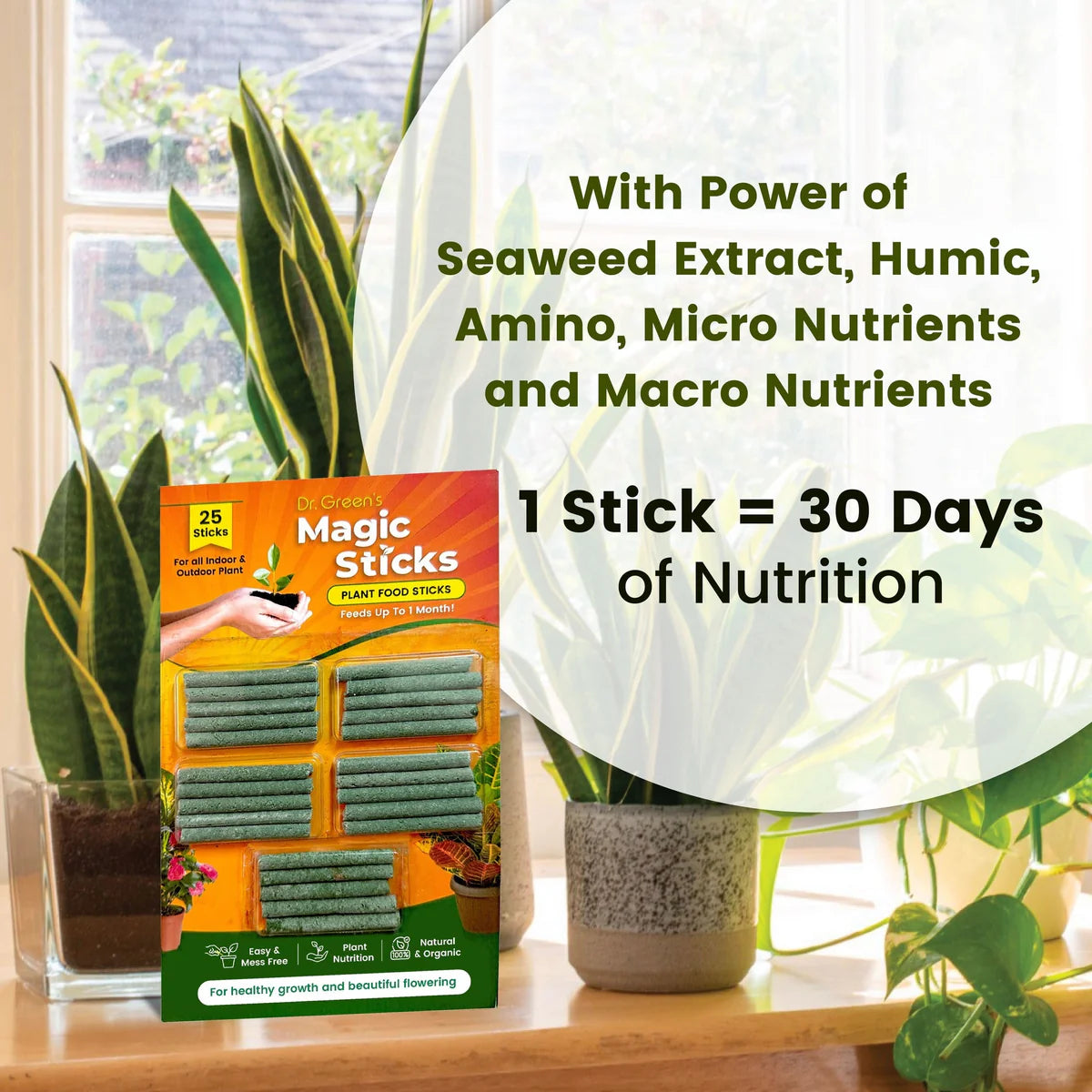 Dr.Green's - Magic Plant Sticks (Buy 25 Get 25 Free)