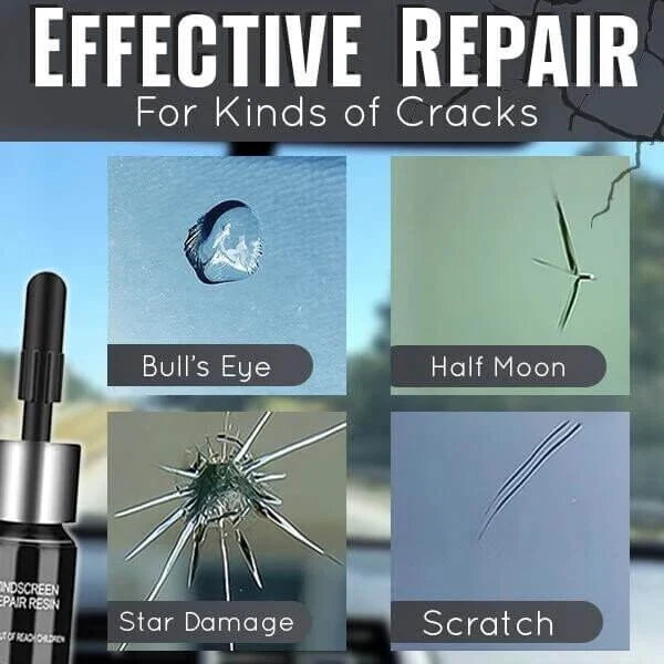 CrackShield™ - Nano Glass Crack Repair Kit for Cars & Phones (Buy 1 Get 1 Free🔥🔥)